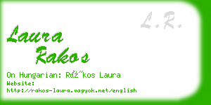 laura rakos business card